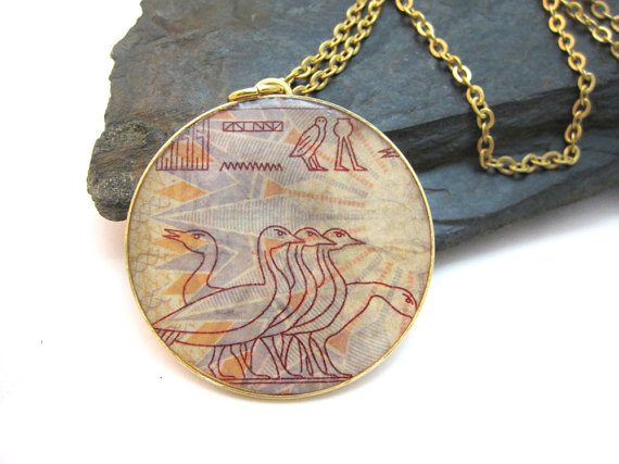 Urban-Raven-Shiran-Tal-recycled-Egyptian-stamp-necklace