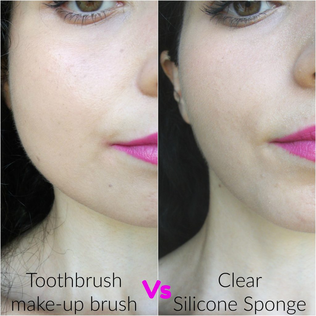Beauty-Big-Bang-make-up-foundation-tools-clear-silicone-sponge-versus-toothbrush-brush-review