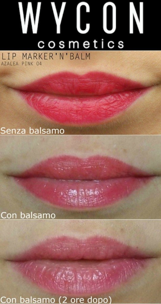 Wycon-Cosmetics-Lip-Marker-N-Balm-tinta-labbra-azalea-pink-04-swatch-Valentina-Chirico-Valens-per-voi
